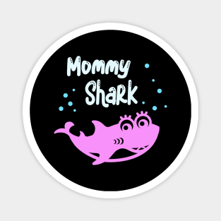 Mommy Shark Family Matching Look Mama Funny Sharks Magnet